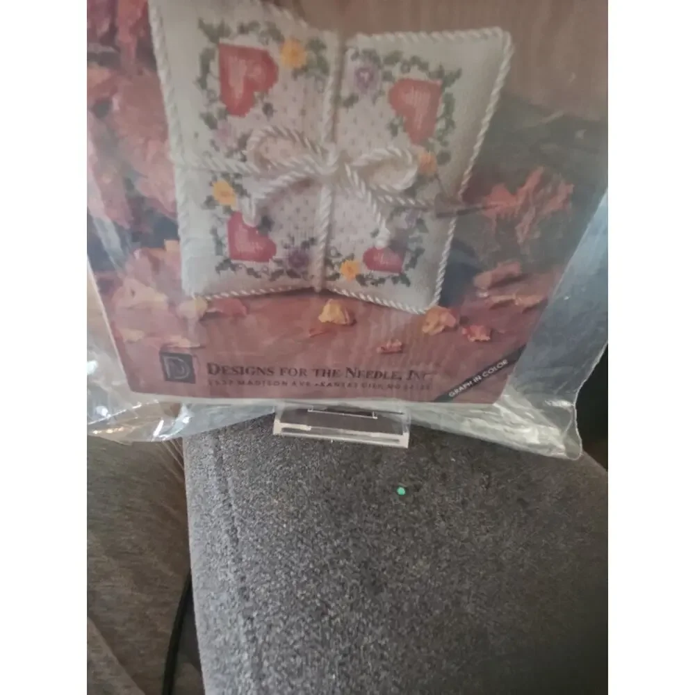 BUNDLE of 2 Scented Sachet Cross-Stitch Kits - Hearts & Ivy Designs